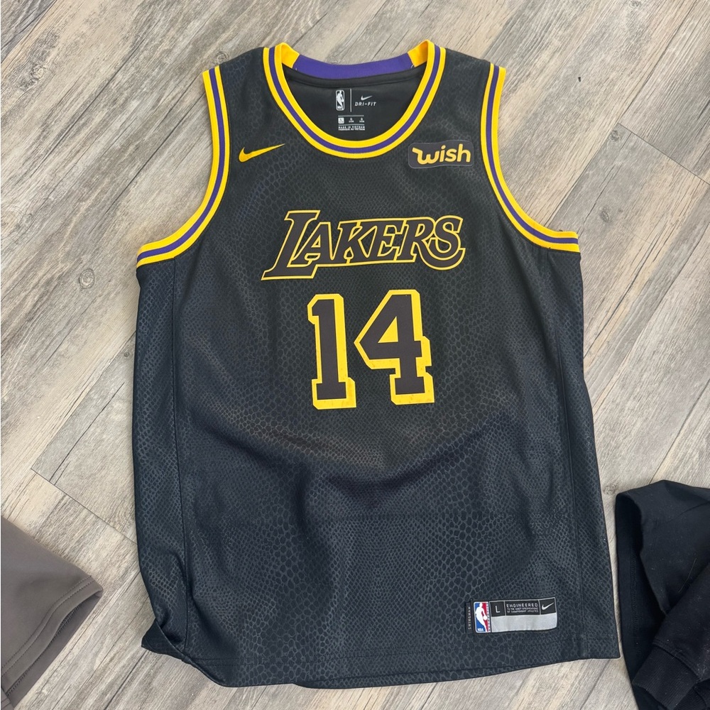 Nike Lakers Black and Yellow Jersey